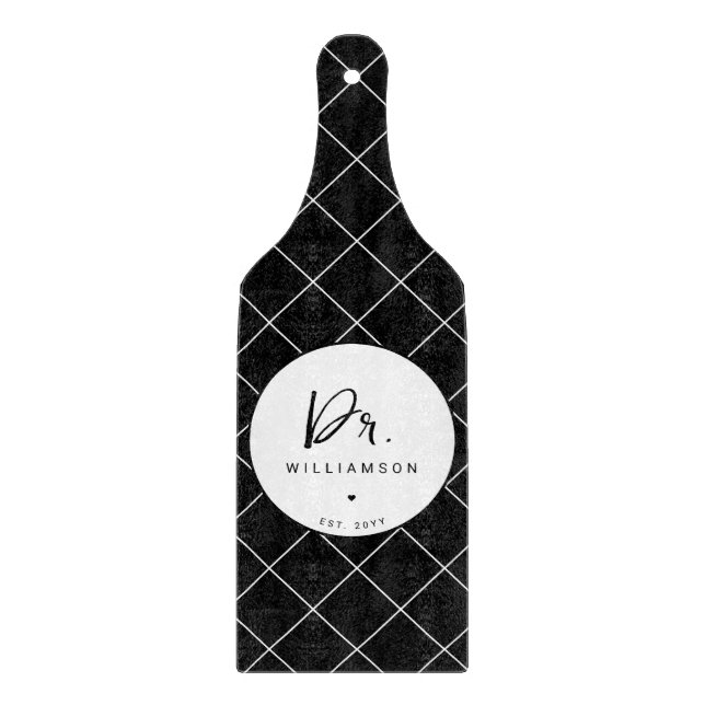 Personalisierter Name Doktor der Medizinischen Fak Schneidebrett (Vorderseite)