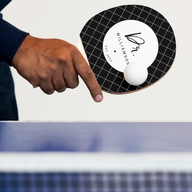 Personalisierter Name Doktor der Medizinischen Fak Tischtennis Schläger (InSitu)