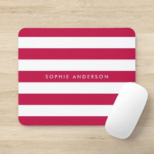 Personalisierter Name, editierbare Farbe und weiße Mousepad