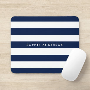 Personalisierter Name, editierbare Farbe und weiße Mousepad