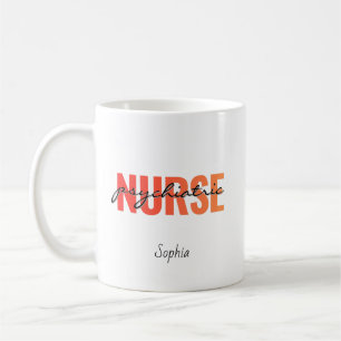Personalisierter Name einer psychiatrischen Pflege Kaffeetasse