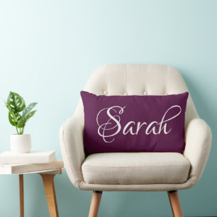 PERSONALISIERTER NAME EINFACH MODERNER MONOGRAMM LENDENKISSEN