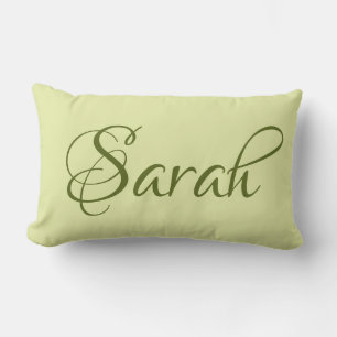 PERSONALISIERTER NAME EINFACH MODERNES MONOGRAMM LENDENKISSEN