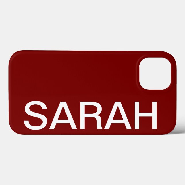 Personalisierter Name Einfach Stylisch Modern Kirs Case-Mate iPhone Hülle (Rückseite (Horizontal))