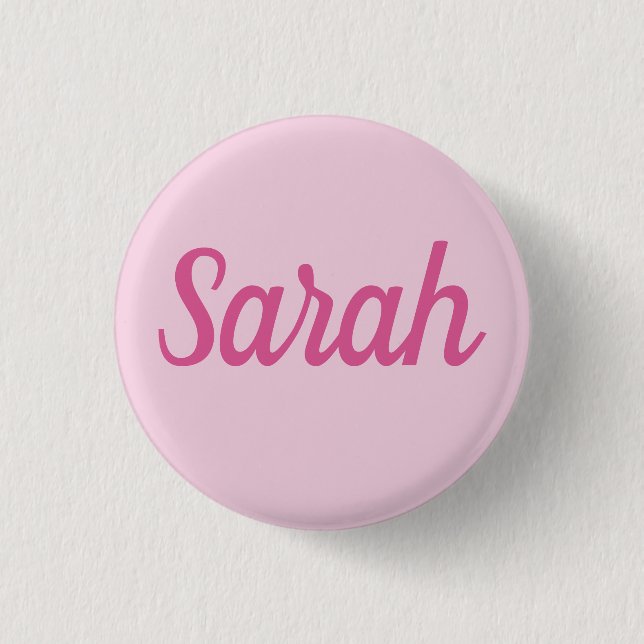 PERSONALISIERTER NAME EINFACH STYLISCH MODERN KLAS BUTTON (Vorderseite)
