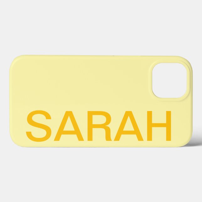 Personalisierter Name Einfach Stylisch Modern Mini Case-Mate iPhone Hülle (Rückseite (Horizontal))