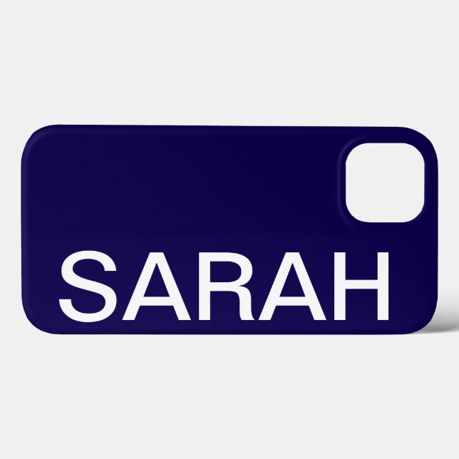 Personalisierter Name Einfach Stylisch Modern Mini Case-Mate iPhone Hülle (Rückseite (Horizontal))