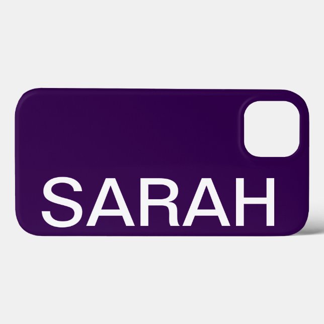 Personalisierter Name Einfach Stylisch Modern Mini Case-Mate iPhone Hülle (Rückseite (Horizontal))