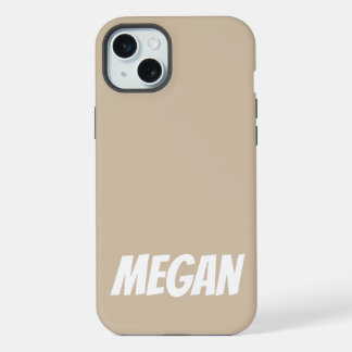 Personalisierter Name Einfach Stylisch Moderne Mon iPhone 15 Plus Hülle