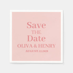 PERSONALISIERTER NAME EINFACH STYLISCH SAVE THE DA SERVIETTE