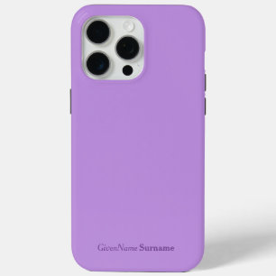 Personalisierter Name Elegant Einfache Lavendel Li Case-Mate iPhone Hülle