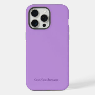 Personalisierter Name Elegant Einfache Lavendel Li iPhone 15 Pro Max Hülle