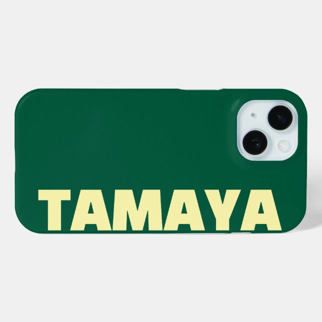 Personalisierter Name Elegant Modern Minimal Darkg Case-Mate iPhone Hülle (Rückseite (Horizontal))