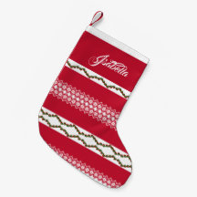 Personalisierter Name Elegante Snowflakes Muster R
