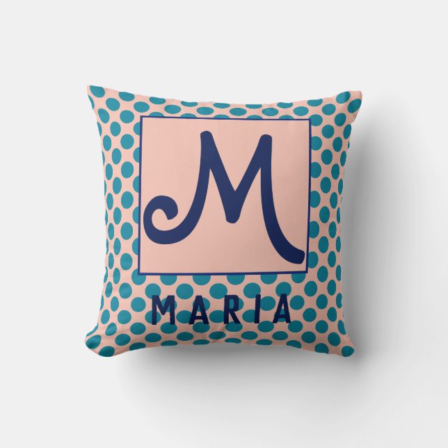 Personalisierter Name Erstentwurf Kissen (Vorderseite)