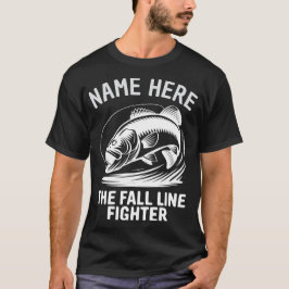 Personalisierter Name Fall Line Bass T-Shirt