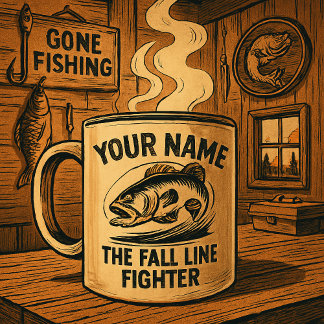Personalisierter Name Fall Line Bass Zweifarbige Tasse