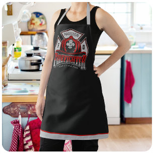 Personalisierter NAME Feuerwehrhelm Feuerrettung Schürze