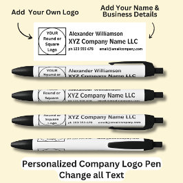 Personalisierter Name, Firmenname und E-Mail Kugelschreiber