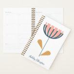 Personalisierter Name Folk Blume Minimalistisch Planer<br><div class="desc">Bleibe stilvoll mit diesem personalisierten Planer mit einem modernen,  minimalistischen Blumendesign. Das gepflegte Layout und die zeitgenössische botanische Kunst machen es zu einem idealen Ort für Studierende,  Berufstätige und beschäftigte Personen,  die elegante und funktionale Schreibwaren Liebe haben. Ideal für Terminplanung,  Notizen und Zielsetzung mit einer personalisierten Touch.</div>