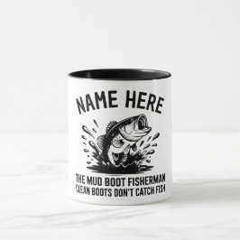 Personalisierter Name Forellenangler Tasse