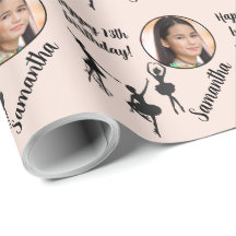 Personalisierter Name Foto Age Ballett Rosa