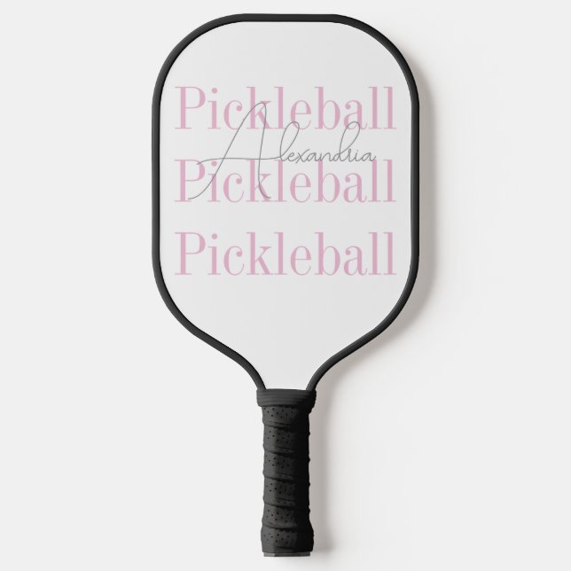Personalisierter Name Frauenpinzette Pickleball Schläger (Vorderseite)