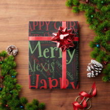 Personalisierter Name Frohes Weihnachten Geburtsta