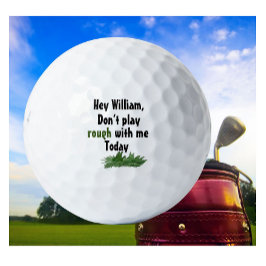 Personalisierter Name Funny im Reich Golfball