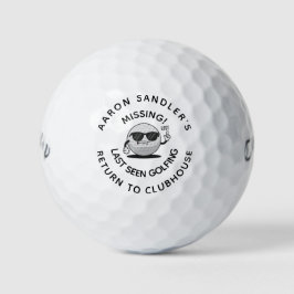 Personalisierter Name Funny Love Golf Ball Custom 