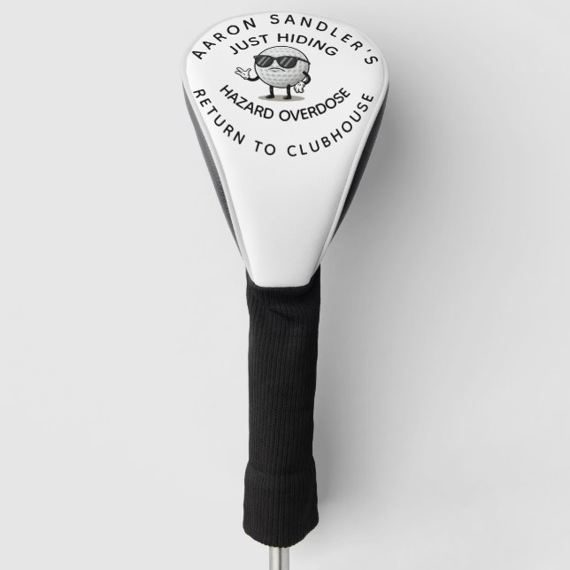 Personalisierter Name Funny Love Golf Ball Headcover (Vorderseite)