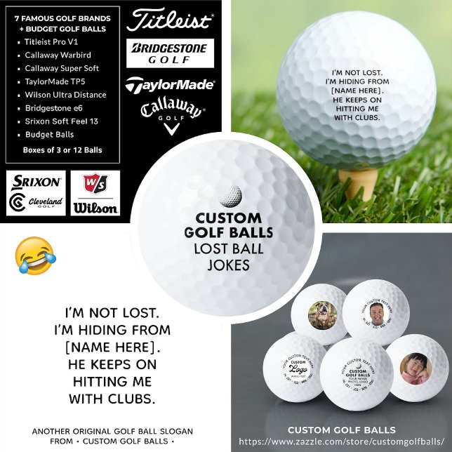 Personalisierter Name Funny Love Golf Ball Joke (Von Creator hochgeladen)