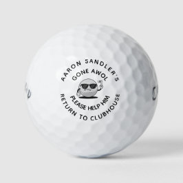 Personalisierter Name Funny Love Golf Balls für Go Golfball