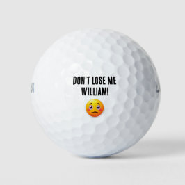 Personalisierter Name Funny Love Golf Balls Golfball