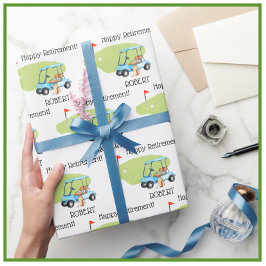 Personalisierter Name für die Golfreitage Geschenkpapier