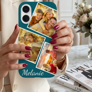 Personalisierter Name für Instagramm-Fotocollage iPhone 16 Hülle