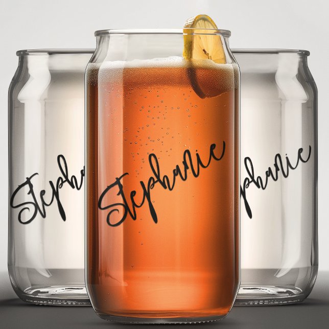 Personalisierter Name für Monogramm Dosenglas (Von Creator hochgeladen)