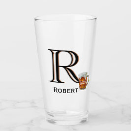 Personalisierter Name für Monogramm Glas