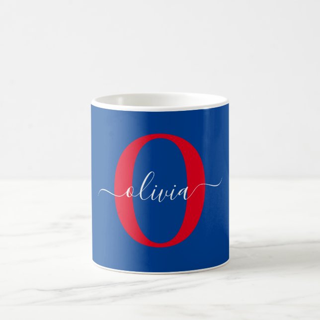 Personalisierter Name für Monogramm Kaffeetasse (Mittel)