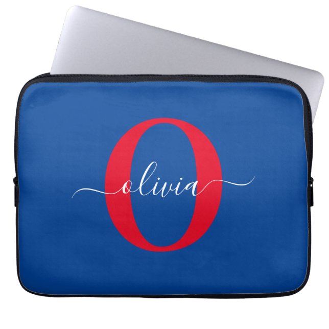 Personalisierter Name für Monogramm Laptopschutzhülle (Vorderseite)