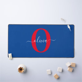 Personalisierter Name für Monogramm Schreibtischunterlage