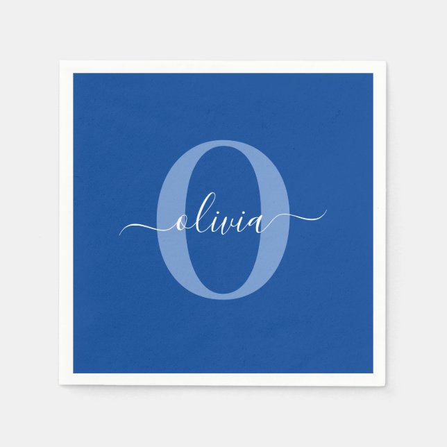 Personalisierter Name für Monogramm Serviette (Vorderseite)