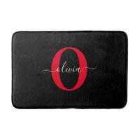 Personalisierter Name für Monogramm-Skript Schwarz