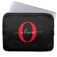 Personalisierter Name für Monogramm-Skript Schwarz