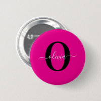 Personalisierter Name für Monogramm Skripte Rosa S