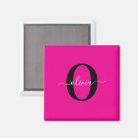 Personalisierter Name für Monogramm Skripte Rosa S
