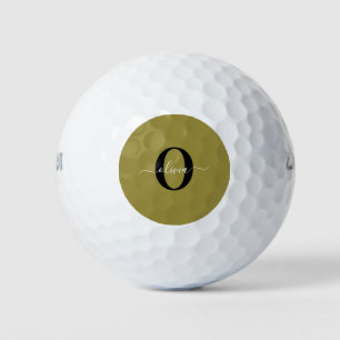 Personalisierter Name für Monogramm-Skriptname Sch Golfball