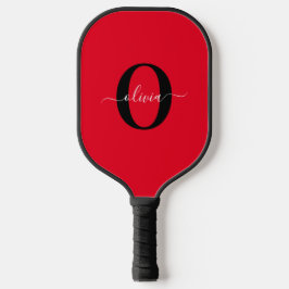 Personalisierter Name für Monogramm Skriptname Sch Pickleball Schläger