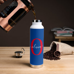 Personalisierter Name für Monogramm Trinkflasche
