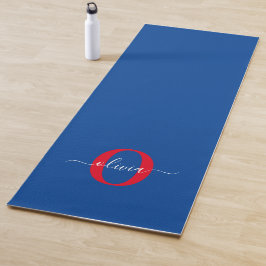 Personalisierter Name für Monogramm Yogamatte